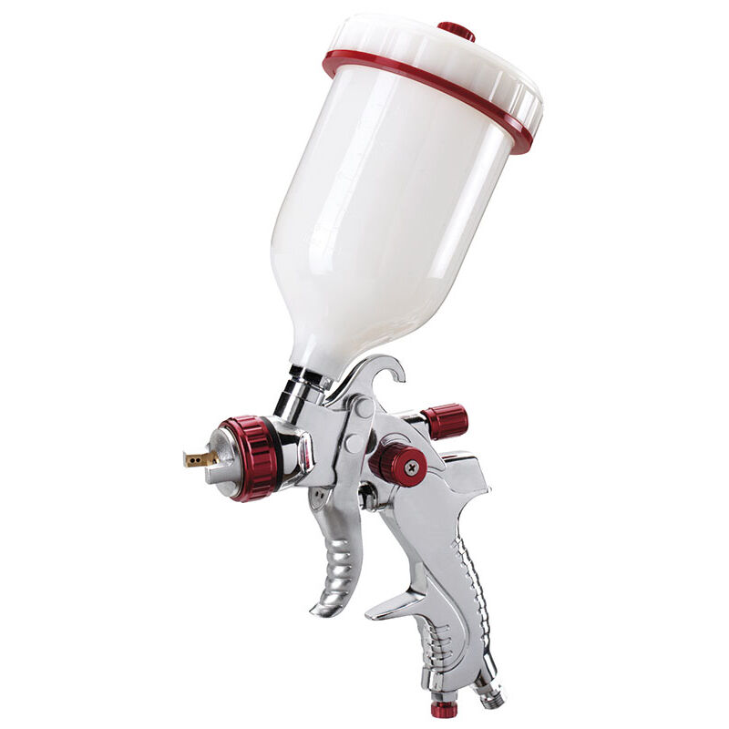 foto del prodotto fervi pistola aerografo hvlp con serbatoio superiore 600 ml ugello 1.4 mm a601a
