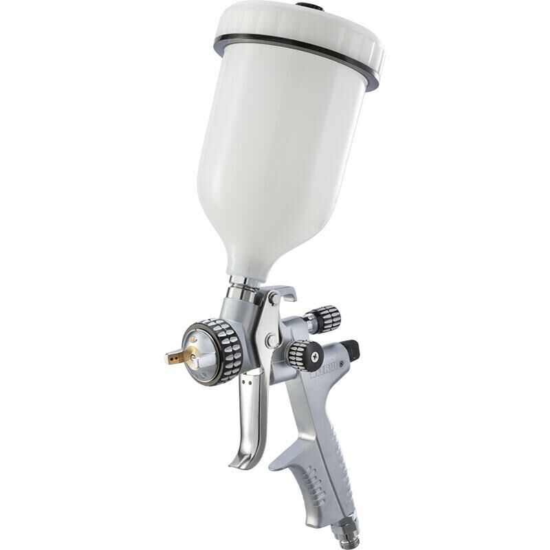 foto del prodotto fervi pistola aerografo vernice ugello 1.3 mm serbatoio superiore 600 ml th601a