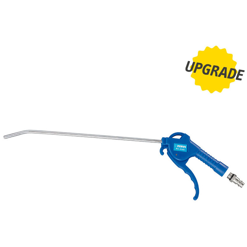 foto del prodotto fervi pistola in plastica a canna lunga per soffiaggio aria compressa 0725l