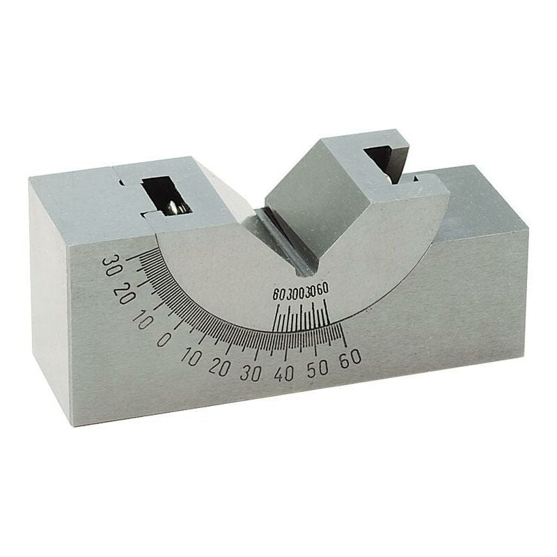foto del prodotto fervi prisma inclinabile di precisione in acciaio 75 x 32 x 25 mm p011 75