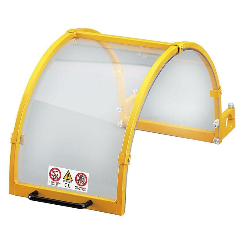 foto del prodotto fervi protezione per tornio con schermo in lexan 400 mm t400
