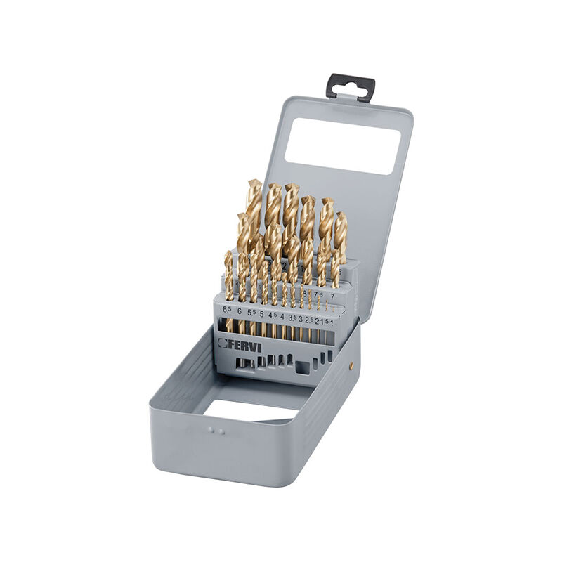 foto del prodotto fervi punte rettificate rivestite tin hss autocentranti p062
