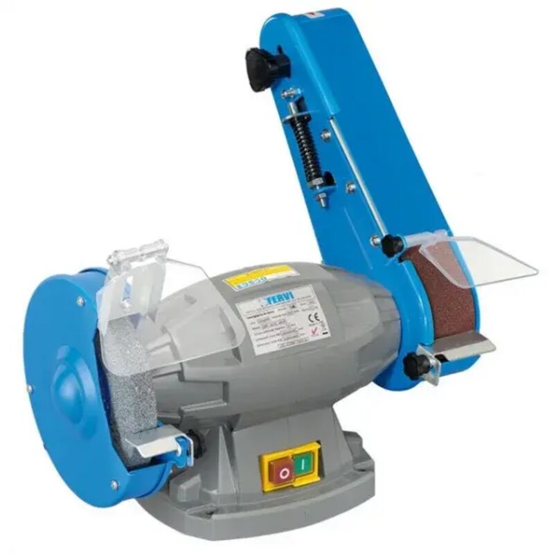 foto del prodotto fervi s383 smerigliatrice da banco con levigatrice 230 v
