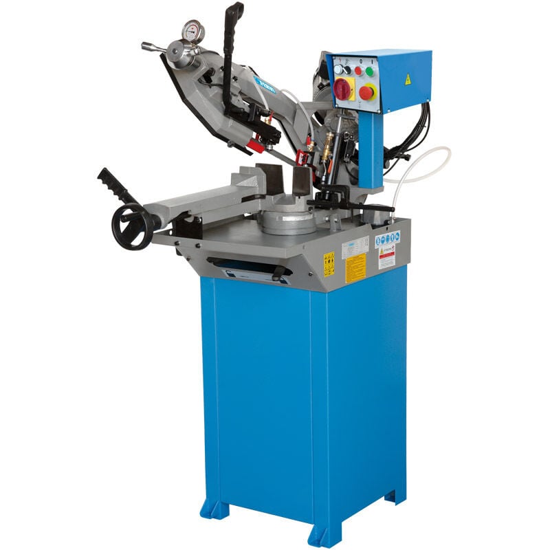 foto del prodotto fervi - segatrice a nastro per ferro 0692/230v con discesa manuale e idraulica