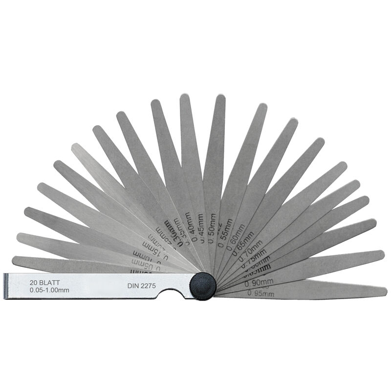 foto del prodotto fervi serie 13 spessimetri a forma conica 0,05 1,00 mm fg01