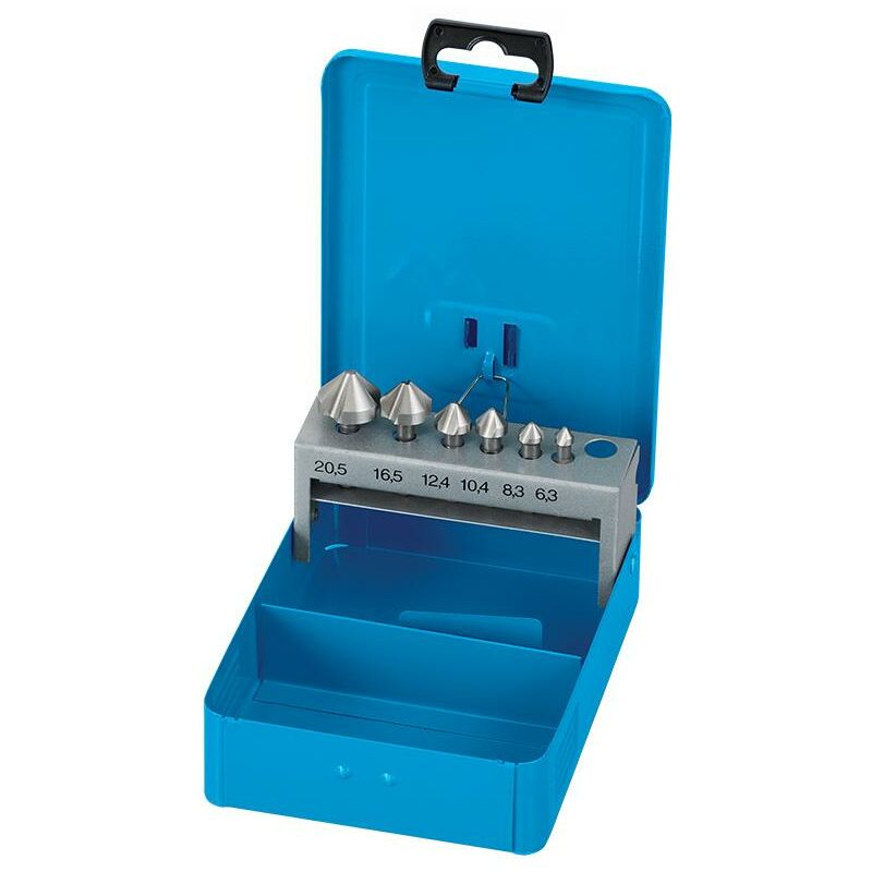 foto del prodotto fervi serie 6 frese a svasare 1 4 6.3 20.5 mm x trapano avvitatore s026 06 20s