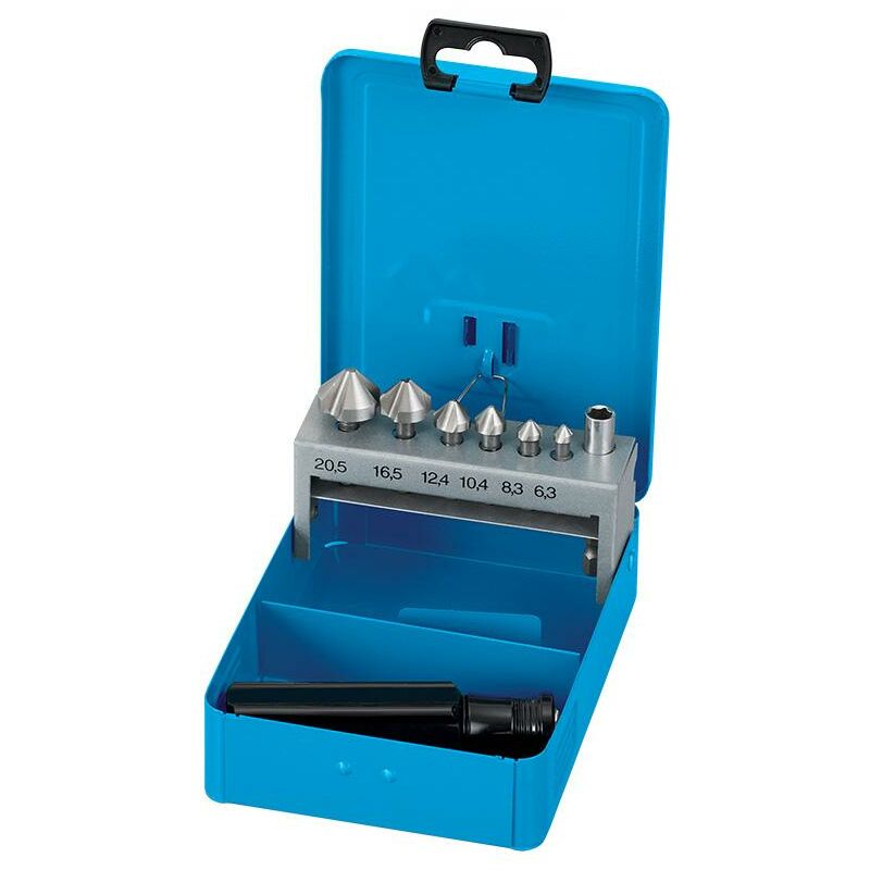 foto del prodotto fervi serie 8 frese a svasare 1 4 6.3 20.5 mm x trapano avvitatore s026 06 20sm