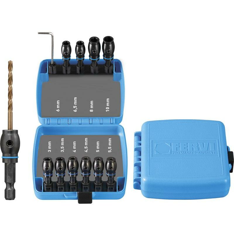 foto del prodotto fervi - serie porta punte con attacco 1 4'' x avvitatore 0524