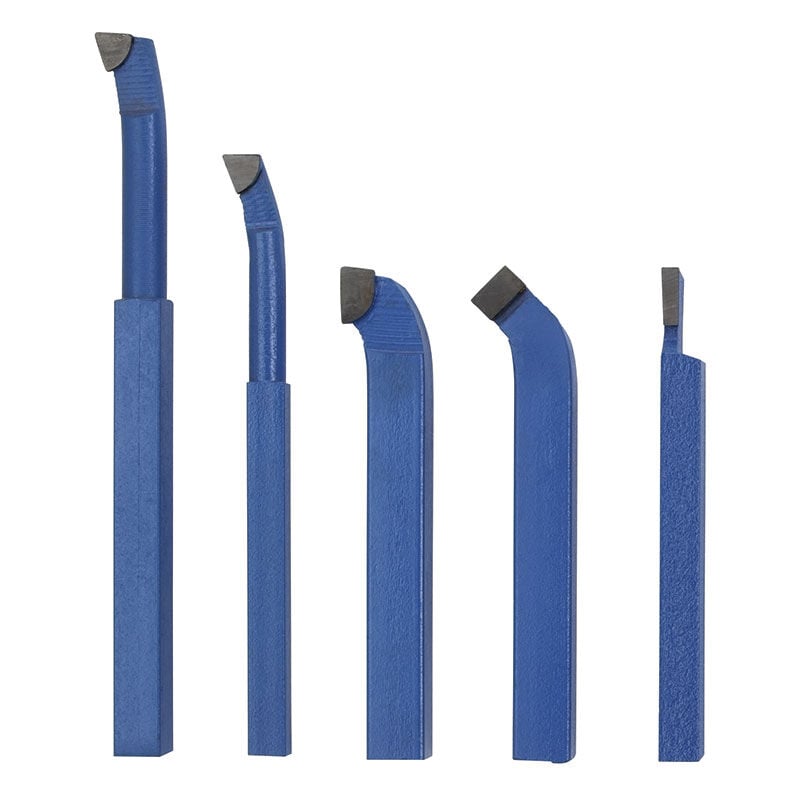foto del prodotto fervi set 5 utensili brasati utensile brasato 20 mm per tornio metallo b005 20