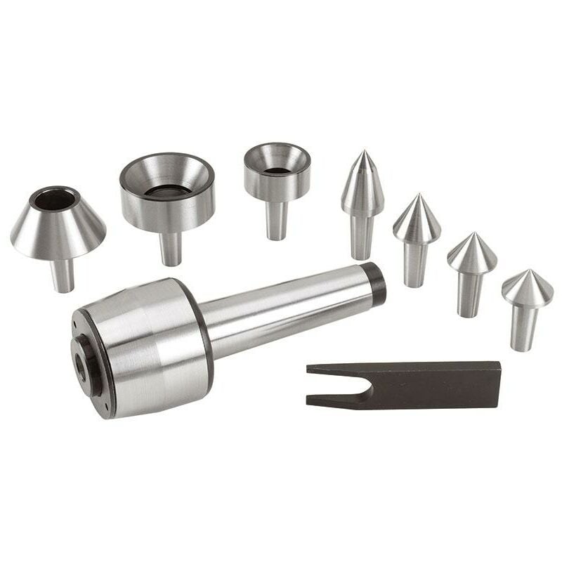 foto del prodotto fervi set contropunta girevole x tornio cm 3 c050 3