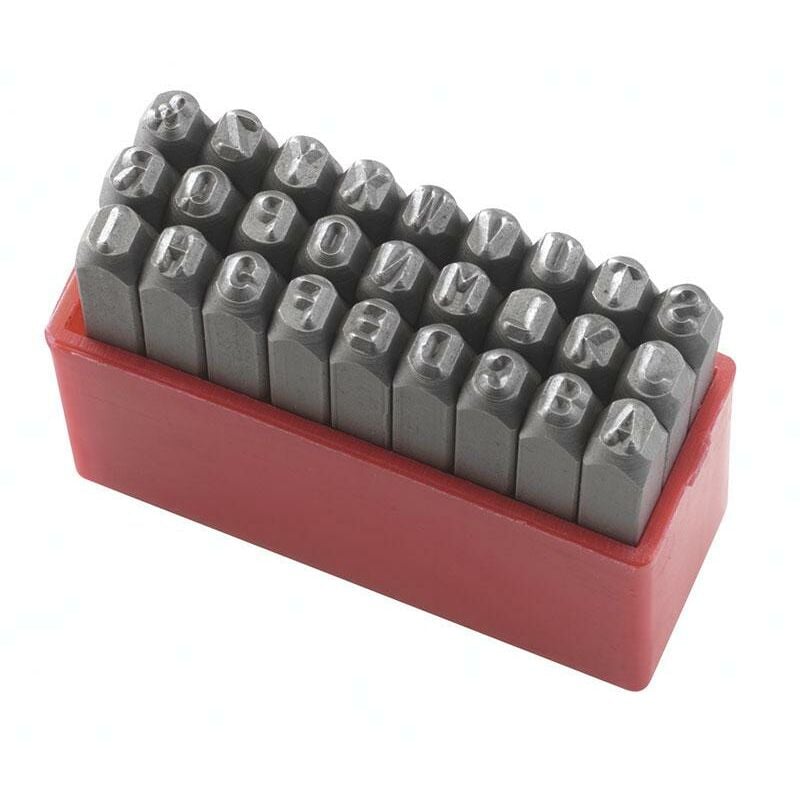 foto del prodotto fervi set punzoni lettere 8 mm x marcatura