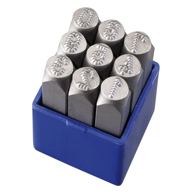foto del prodotto fervi set punzoni micro stress numeri 3 mm x marcatura