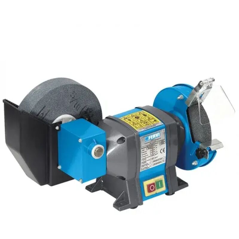 foto del prodotto fervi smerigliatrice combinata da banco mola ad acqua 350w 230v 0503