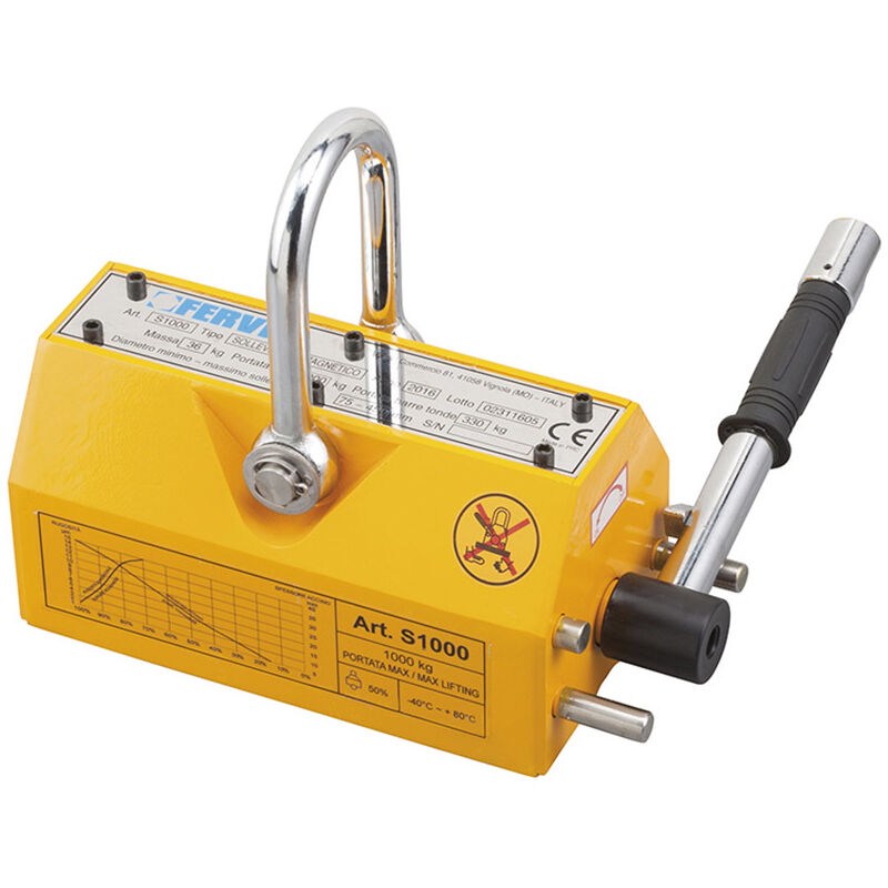 foto del prodotto fervi sollevatore magnetico s1000 portata max. 1000 kg