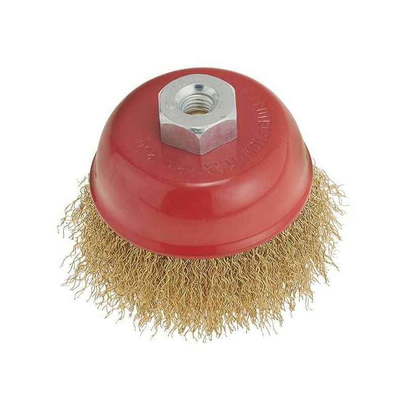 immagine 0 del prodotto fervi spazzola a tazza a filo metallico 80 mm m14 x smerigliatrice