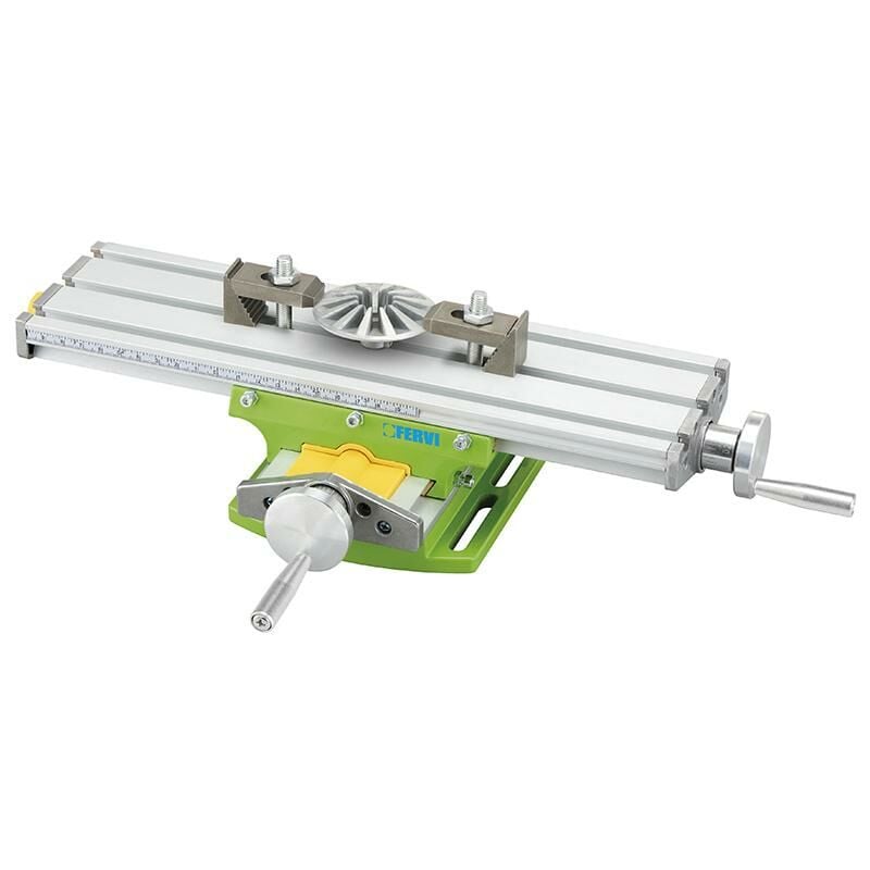 foto del prodotto fervi tavola a croce x fresatura in alluminio t018 300