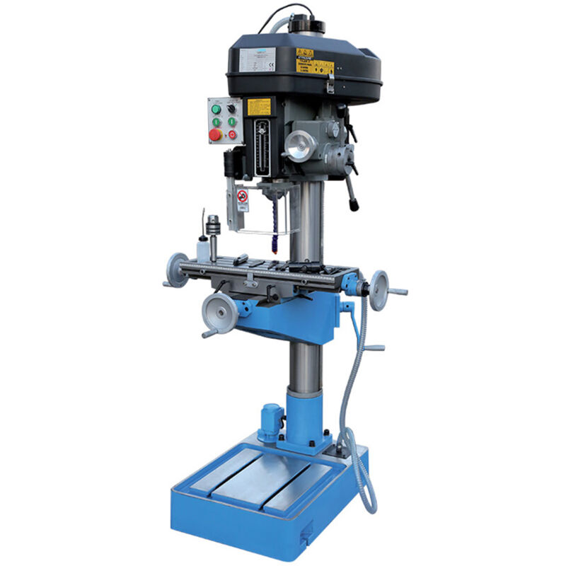 foto del prodotto fervi trapano fresatrice a colonna t052 400vda discesa automatica 100 2080 rpm 400v 50hz 1.5kw