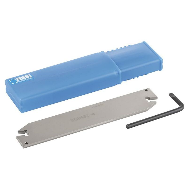 foto del prodotto fervi utensile lama per taglio esterno x tornio metallo 32 5 mm sgih32 5