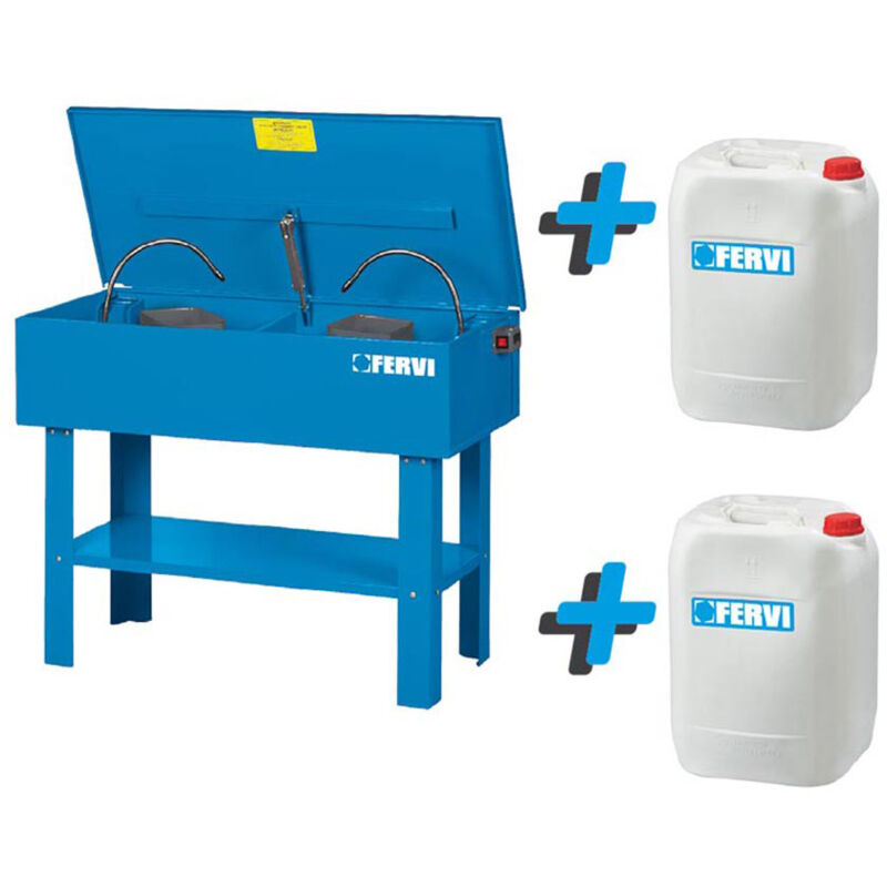 foto del prodotto fervi vasca di lavaggio doppio uso liquidi lavapezzi kit0194 0486 0632 d 0632 da 