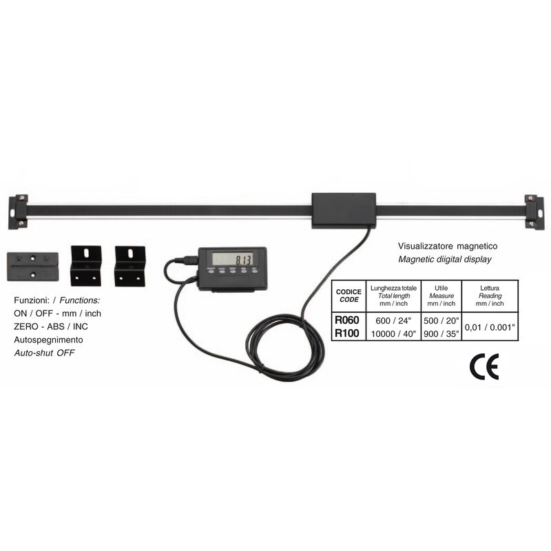 foto del prodotto fervi visualizzatore per tornio fresa pialla con display multifunzione 600 art. r060