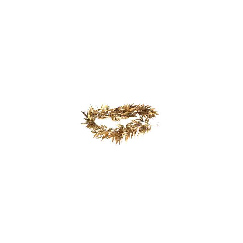 foto del prodotto festone plastica eucalipto oro cm180x20h5