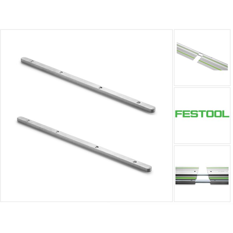 foto del prodotto festool 2x raccordo di giunzione fsv 2x 482107 per connettere due binari di guida