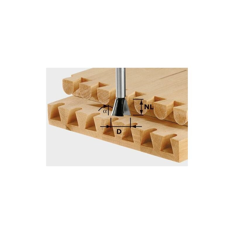 foto del prodotto festool 491165 fresa per giunzioni a coda di rondine hw s8 d20 26 10 