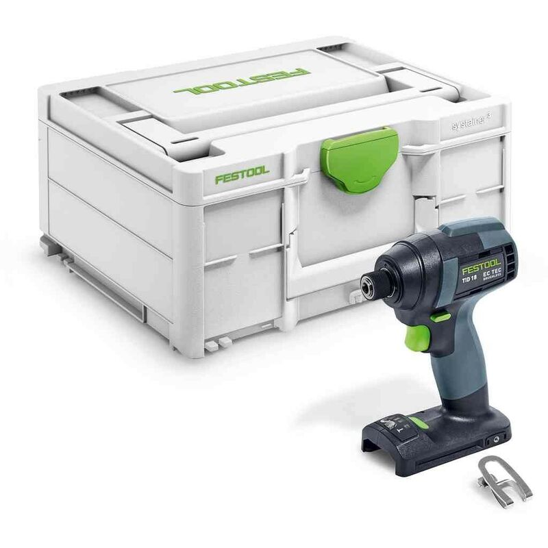 foto del prodotto festool avvitatore a percussione a batteria tid 18 basic 576481 in contenitore di sistema