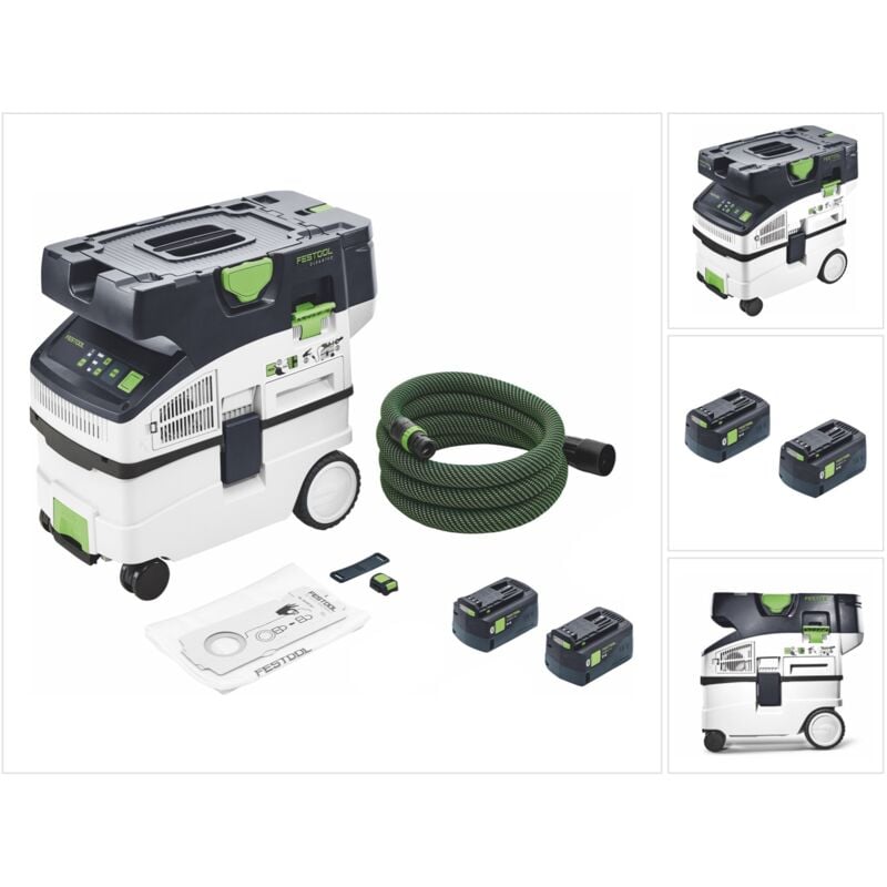 foto del prodotto festool ctlc midi i basic aspiratore a batteria mobile 36 v 2x 18 v classe di polvere l 2x batteria 5,0 ah senza caricabatterie