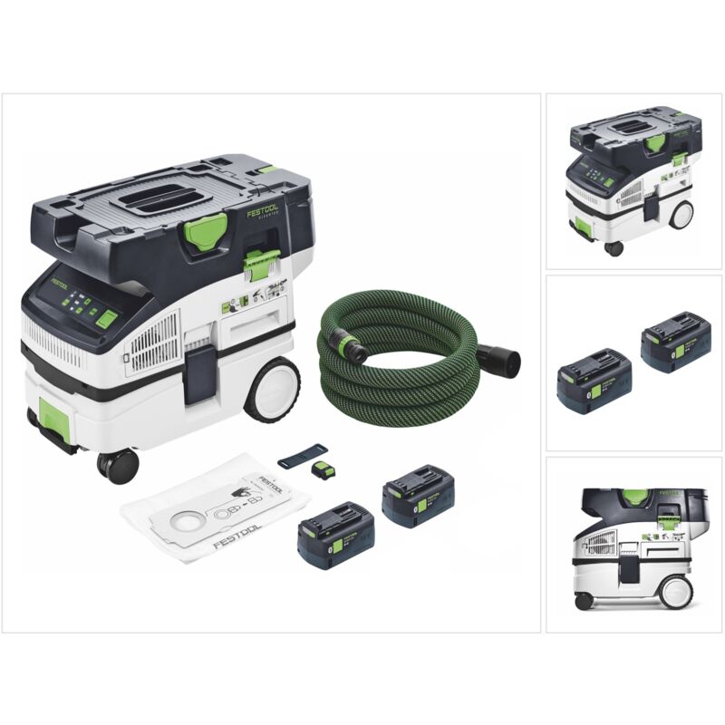 foto del prodotto festool ctlc mini i basic aspiratore mobile a batteria 36 v 2x 18 v classe di polvere l 2x batteria 5,0 ah senza caricabatterie