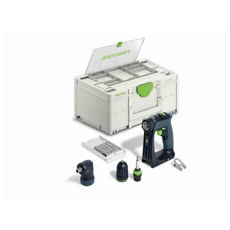 foto del prodotto festool cxs 18 basic set trapano avvitatore a batteria senza batteria 577333