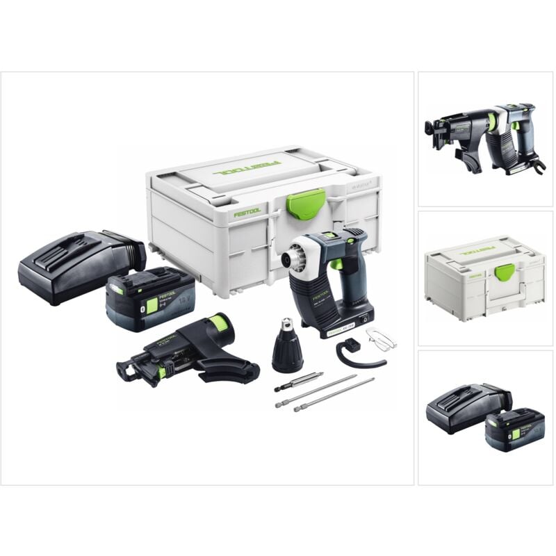 foto del prodotto festool duradrive dwc 18 2500 avvitatore a batteria per edilizia 18 v 18 nm brushless 1x batteria ricaricabile 5,0 ah caricatore systainer