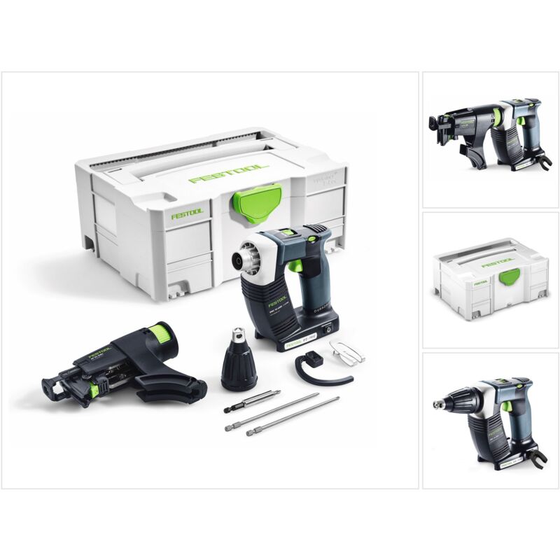 foto del prodotto festool dwc 18 4500 li basic avvitatore per cartongesso a batteria duradrive 18v 574747 in valigetta systainer senza batteria, senza