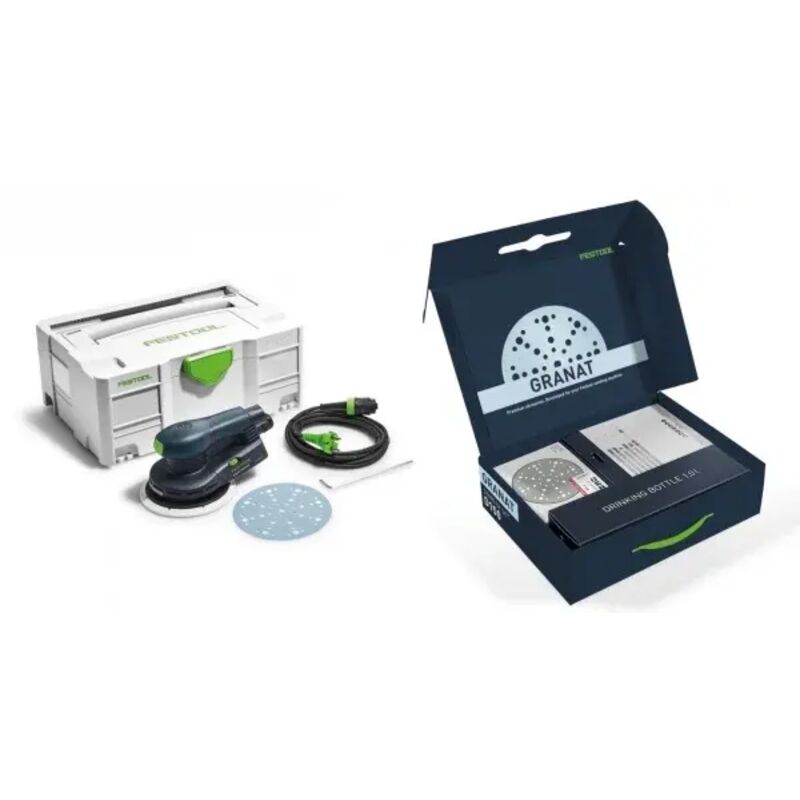 foto del prodotto festool ets ec 150 5 gr set p levigatrice orbitale con set di abrasivi