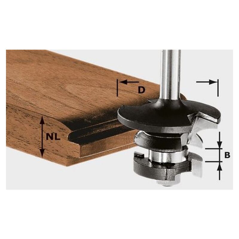 foto del prodotto festool fresa per controprofili scanalatura hw s8 d43 21 a kl 491130