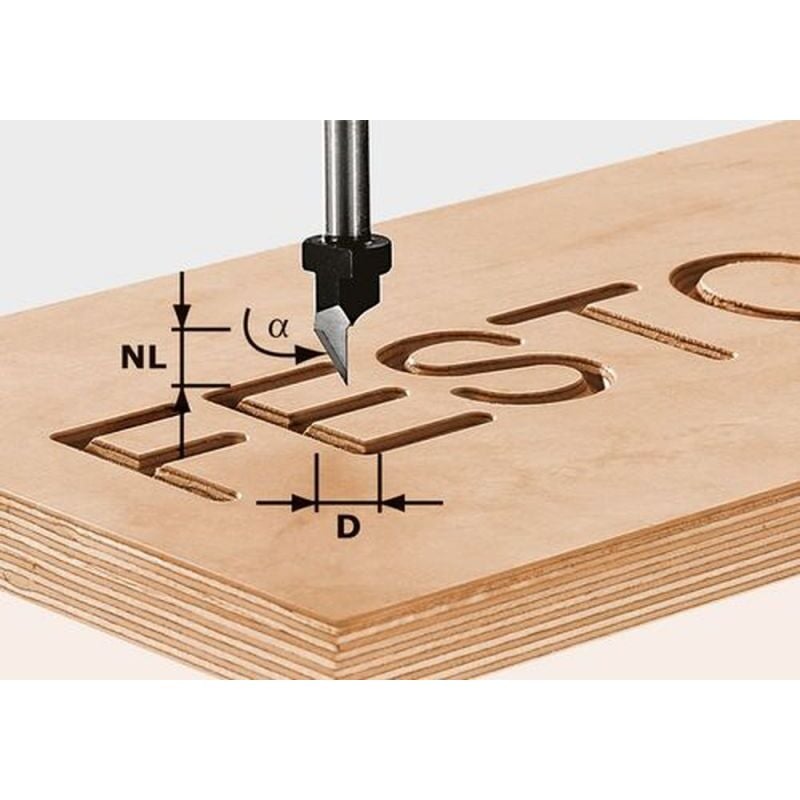 foto del prodotto festool frese per incisioni hs s8 d11 60 491002