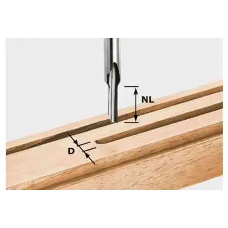 foto del prodotto festool hs s8 fresa per scanalature monotagliente 3 x 8 x 45 mm