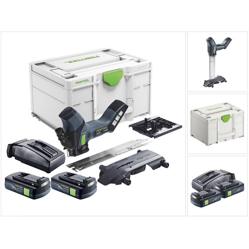 foto del prodotto festool isc 240 eb basic a batteria 18 v 240 mm 2x batteria 3,0 ah caricabatterie systainer