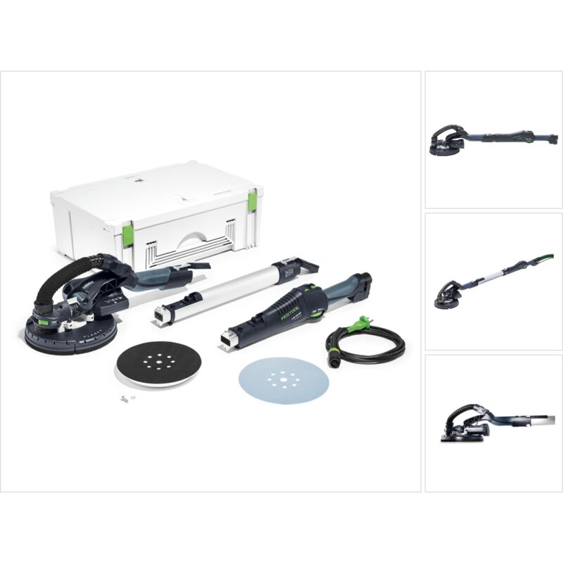 foto del prodotto festool lhs e 225 eq plus s w planex levigatrice a collo lungo 575217 550w 215mm in systainer disco abrasivo