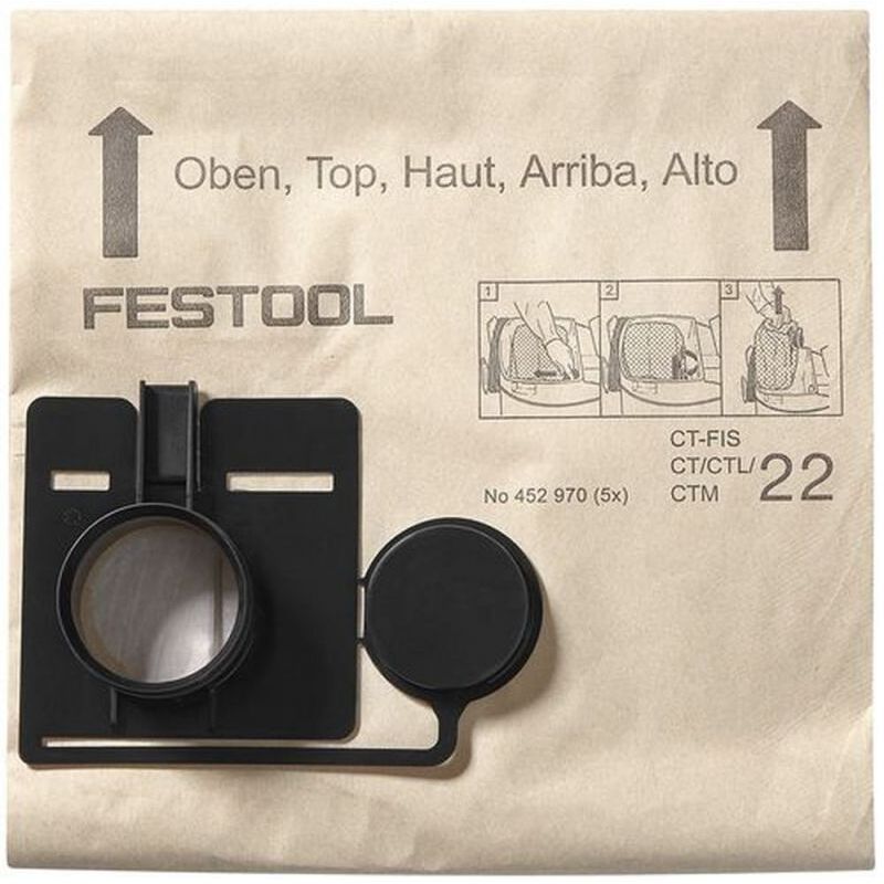 foto del prodotto festool sacchetto filtro fis ct 44 5 452972
