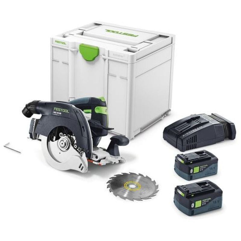 foto del prodotto festool sega a batteria a cappa oscillante hkc 55 5,0 ebi plus sca 577678
