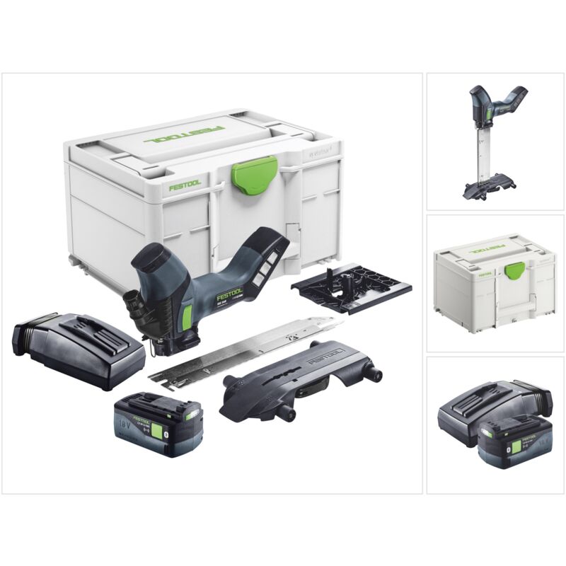 foto del prodotto festool seghetto a batteria isc 240 eb basic 18 v 240 mm 1x batteria 5,0 ah caricabatterie systainer