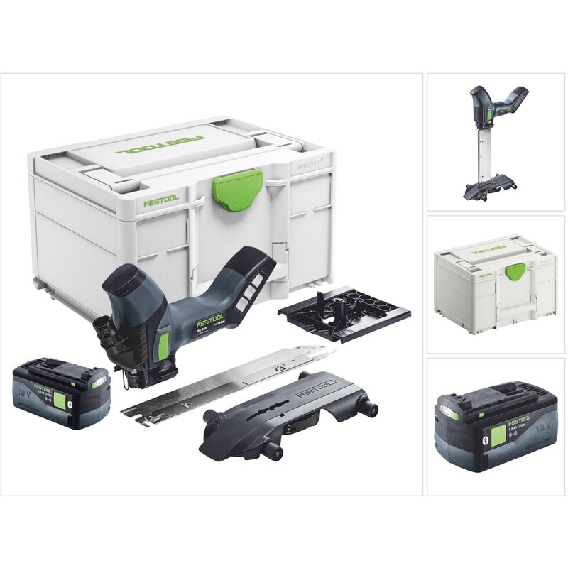 foto del prodotto festool seghetto a batteria isc 240 eb basic 18 v 240 mm 1x batteria 5,0 ah systainer senza caricabatterie