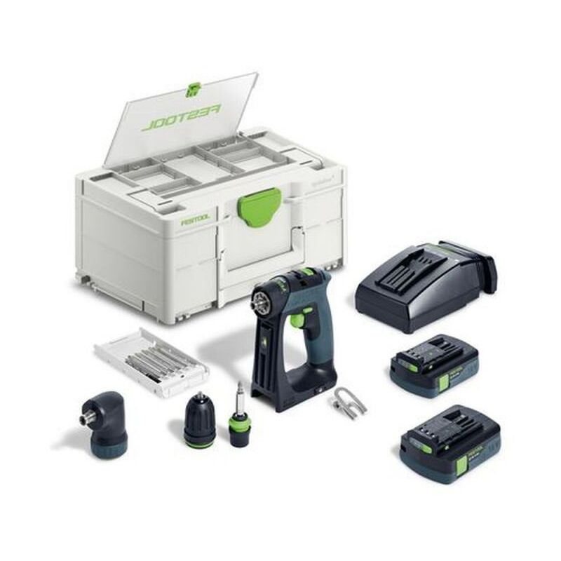 foto del prodotto festool set trapano avvitatore a batteria cxs 18 c 3.0 576884