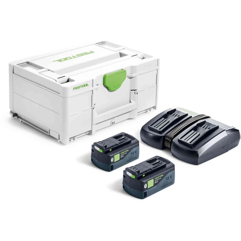 foto del prodotto festool sys 18v 2x5.0 tcl 6 duo energy set 577707