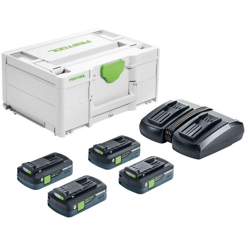 foto del prodotto festool sys 18v 4x4.0 tcl 6 duo energy set 577104