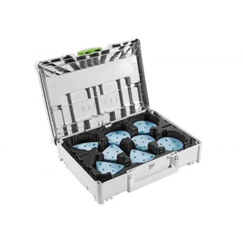 foto del prodotto festool sys stf d90 v93 gr set kit di abrasivi granat in systainer 160 pz.