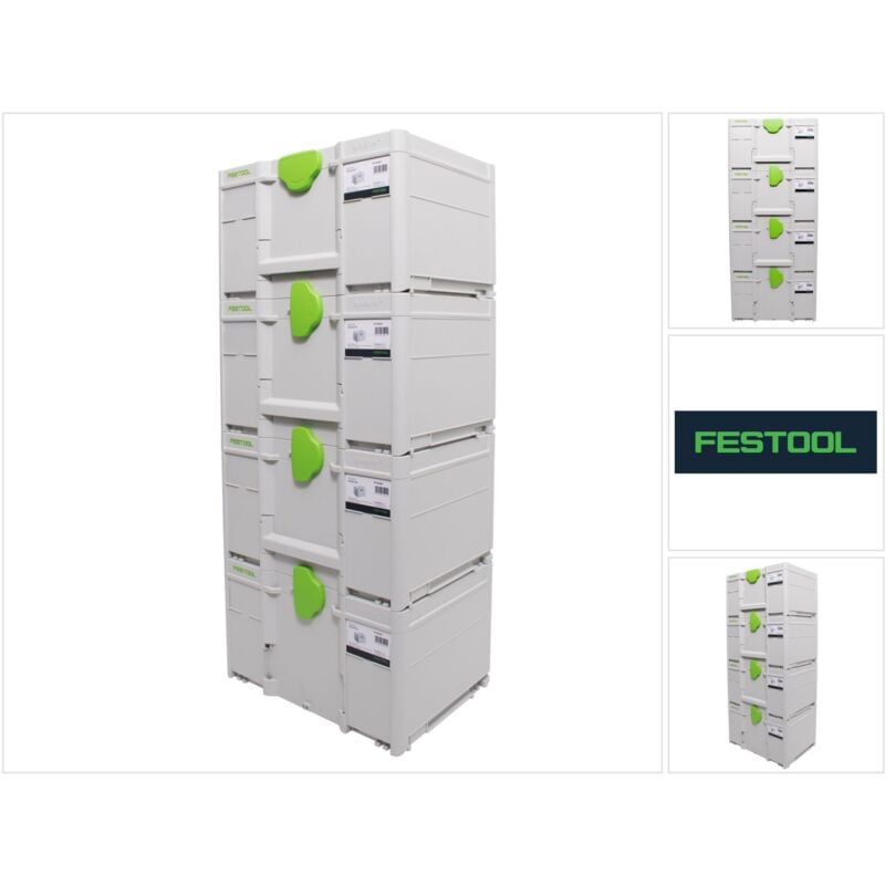 foto del prodotto festool sys3 m 237 set di systainer 396 x 296 x 237 mm 21,4 l 4x 204843 