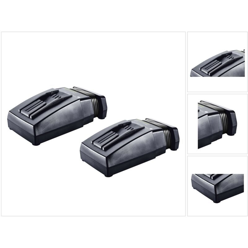 foto del prodotto festool tcl 6 caricabatterie rapido, li ion, 2 pz. 2x 201135 