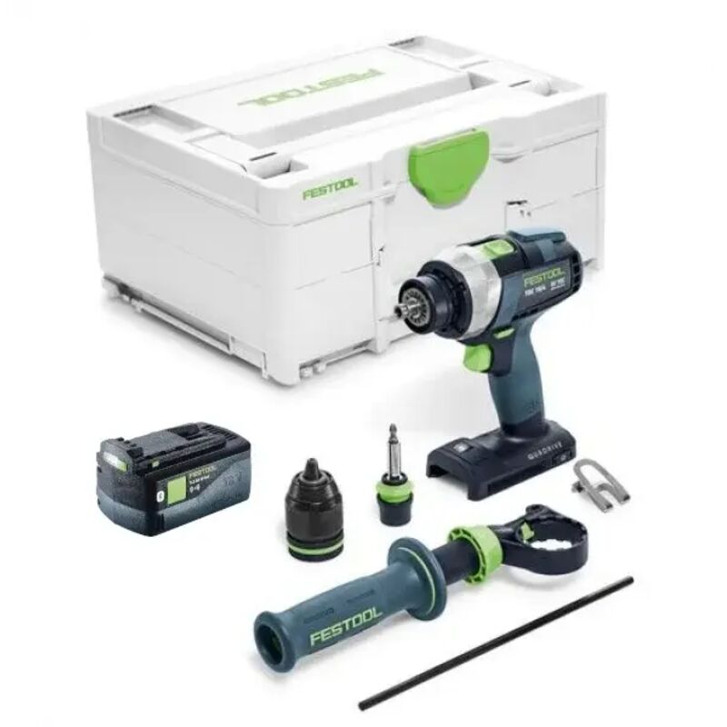 foto del prodotto festool tdc 18 4 i basic 5,0 trapano avvitatore a batteria 18 v quadrive